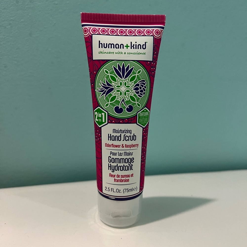 Human+Kind Elderflower and Raspberry Hand Scrub - 2.5oz FABFITFUN